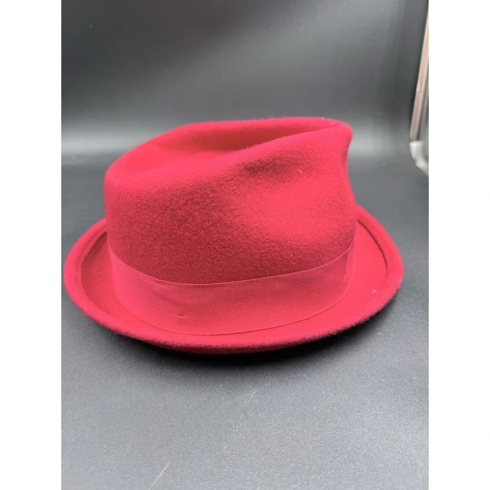 Montique International Felt Red Hat H-48 Size L Wool